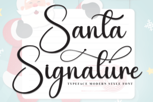 Santa Signature Font