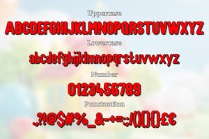 Alternative view of School Kids Font