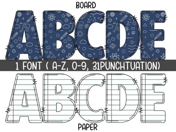 School Pattern Font - Image 2
