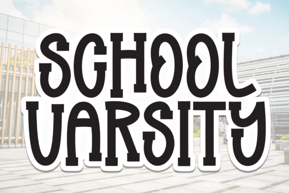 School Varsity Font
