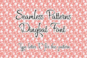 Alternative view of Seamless Patterns Font
