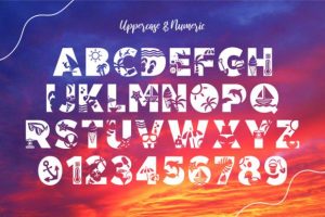 Alternative view of Sexy Summer Beach Font