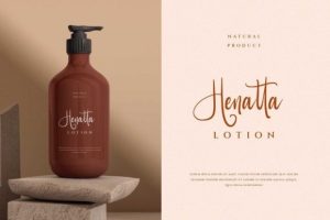 Alternative view of Shantina Font