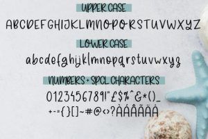 Alternative view of Shark Bite Font