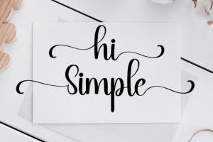 Alternative view of Signature Font