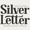 Silver Letter Font