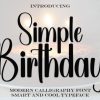 Simple Birthday Font