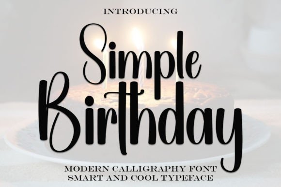 Simple Birthday Font