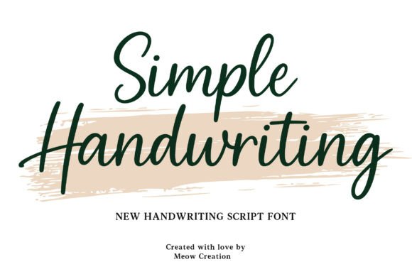 Simple Handwriting Font