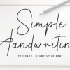 Simple Handwriting Font
