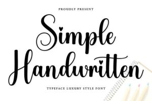 Simple Handwritten Font