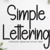 Simple Lettering Font