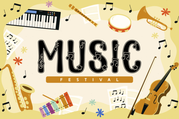 Simple Music Font - Image 5