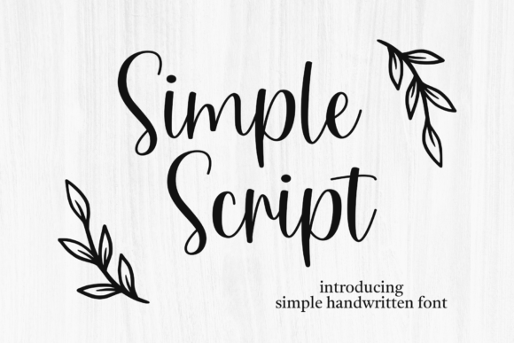 Simple Script Font
