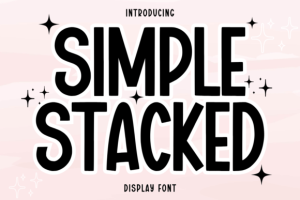 Simple Stacked Font
