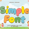 Simple Font Font Font