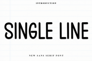 Single Line Font