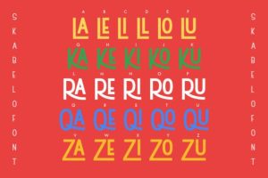 Alternative view of Skabelo Font