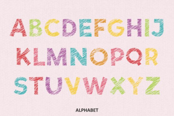 Sketch Doodles Font - Image 4