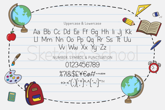 Sketchie School Font - Image 7