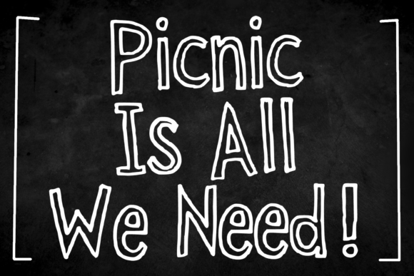 Sketchy Outline Font - Image 3