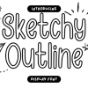 Sketchy Outline Font