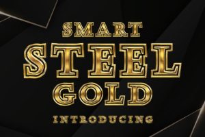 Smart Steel Gold Font