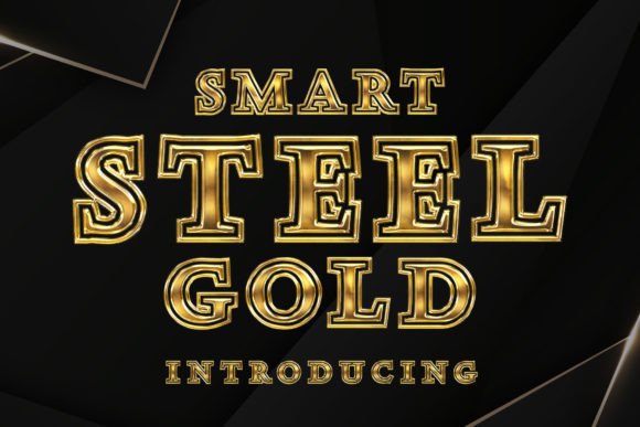 Smart Steel Gold Font