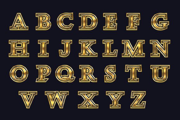 Smart Steel Gold Font - Image 2