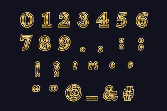 Smart Steel Gold Font - Image 3