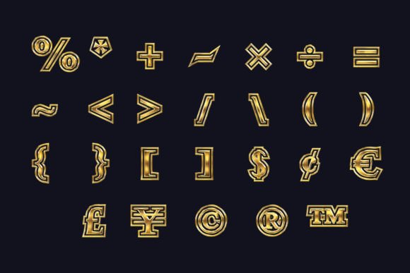 Smart Steel Gold Font - Image 4