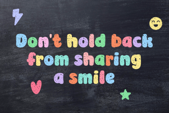 Smiley Chalk Font - Image 3