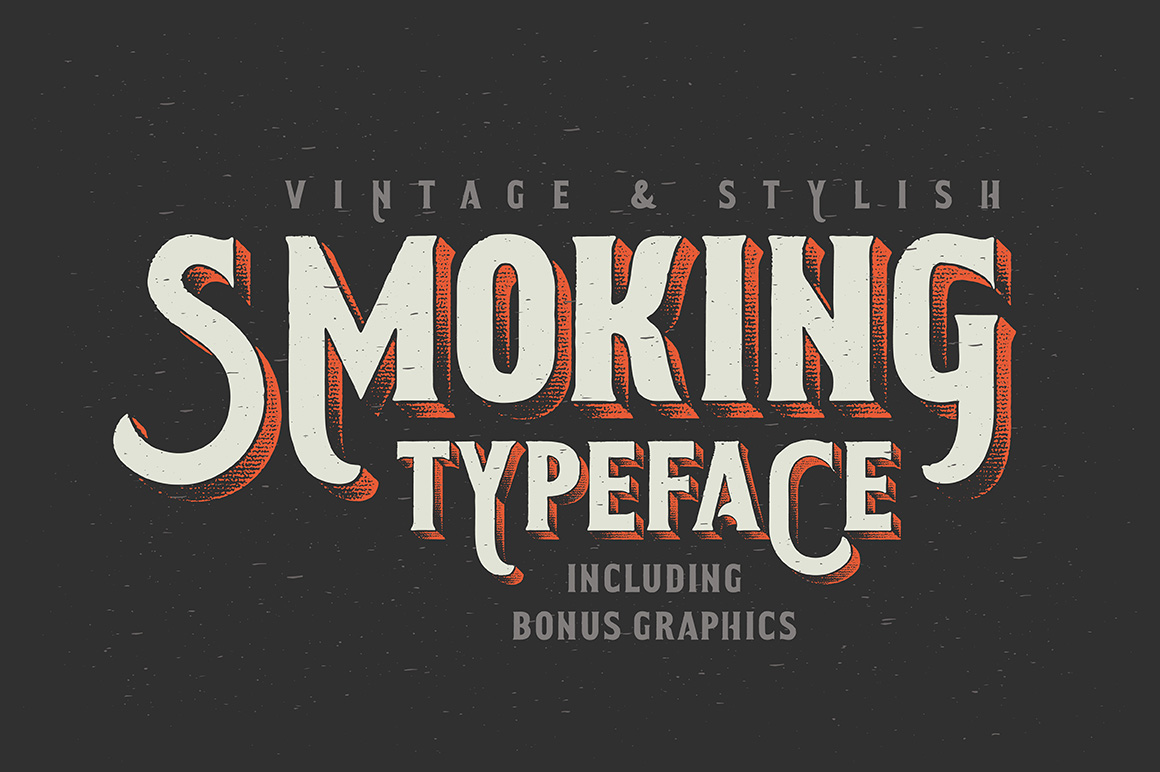 Smoking Typeface Font