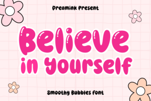 Alternative view of Smooty Bubbles Font