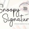 Snoopy Signature Font