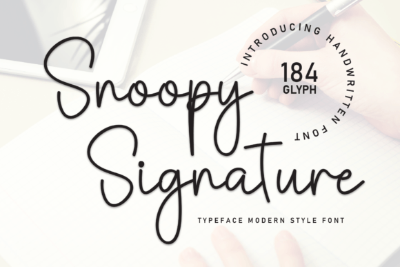 Snoopy Signature Font