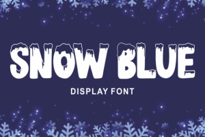 Snow Blue Font