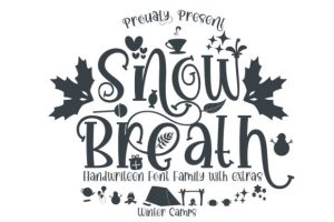 Alternative view of Snow Breath Font