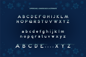 Alternative view of Snow Kei 2 Font