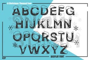 Alternative view of Snow Storm Font