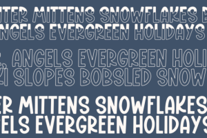 Alternative view of Snow Wonder Trio Font