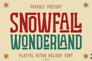 Snowfall Wonderland Font