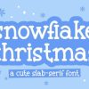 Snowflake Christmas Font