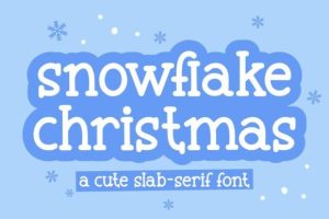 Snowflake Christmas Font