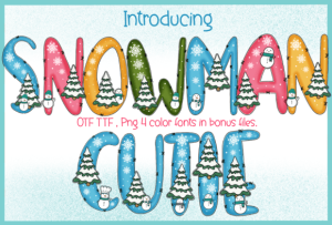 Snowman Cutie Font