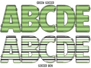 Alternative view of Soccer Boy Font