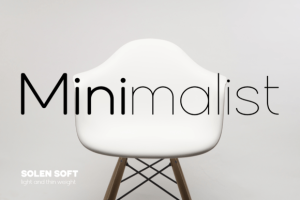 Alternative view of Solen Soft Font