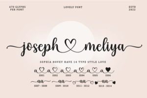 Alternative view of Sophia Honey Font