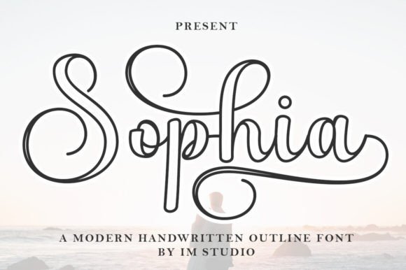 Sophia Outline Font