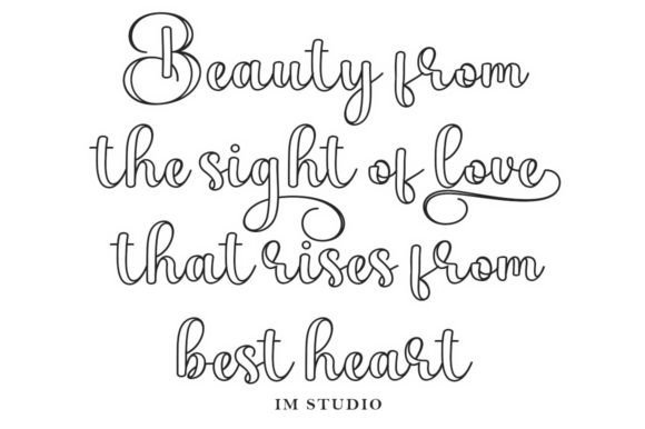 Sophia Outline Font - Image 3